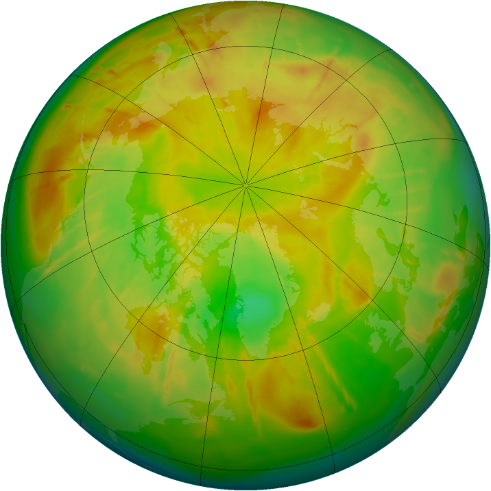 Arctic ozone map for 02 June 2010